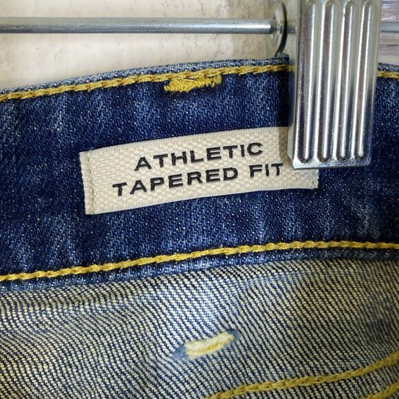 Flint and Tinder Selvedge Jeans Mens 42x30 Athletic Tapered Fit Denim Casual - Picture 10 of 12